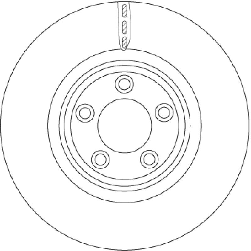 Jeu de 2 disques de frein avant TRW DF6223S - Visuel 2