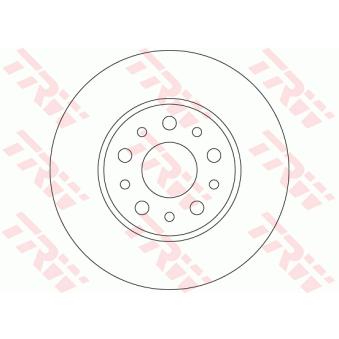 Jeu de 2 disques de frein arrière TRW OEM 51808471
