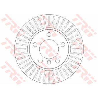 Jeu de 2 disques de frein avant TRW OEM 6764629