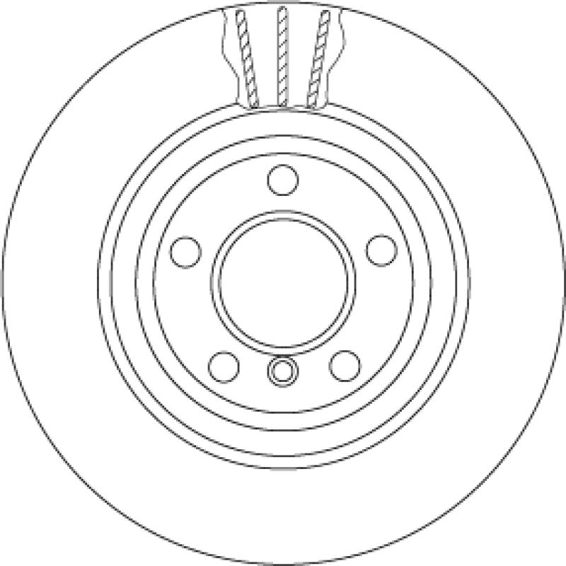 Jeu de 2 disques de frein arrière TRW DF6617S - Visuel 2