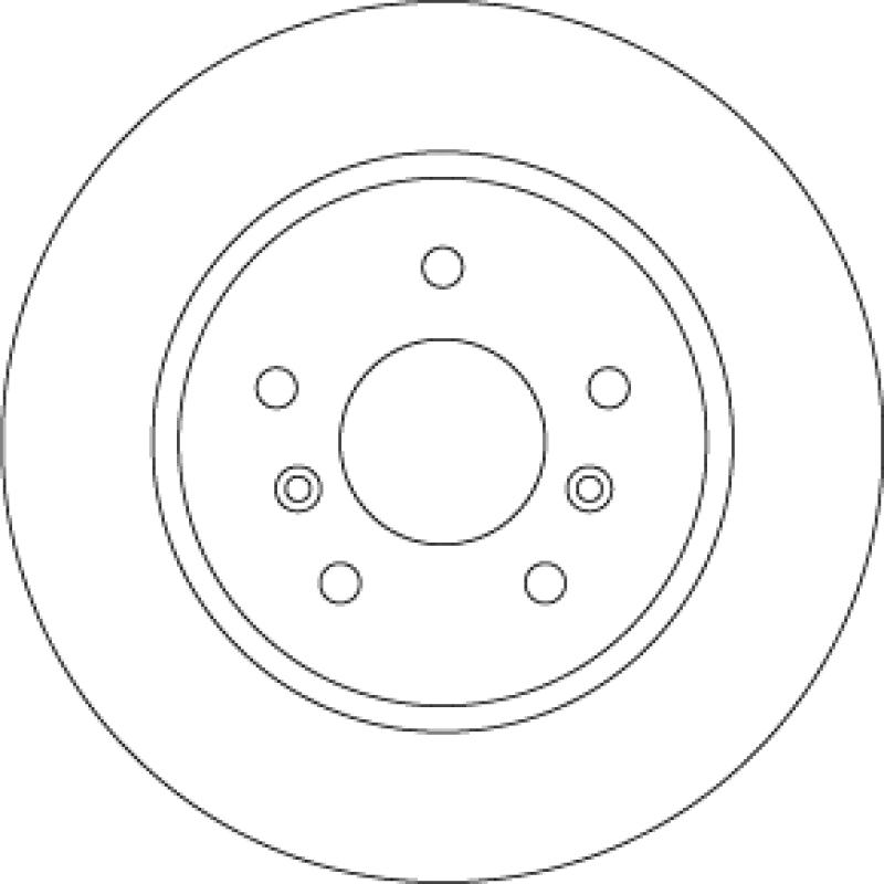 Jeu de 2 disques de frein arrière TRW DF6787 - Visuel 2
