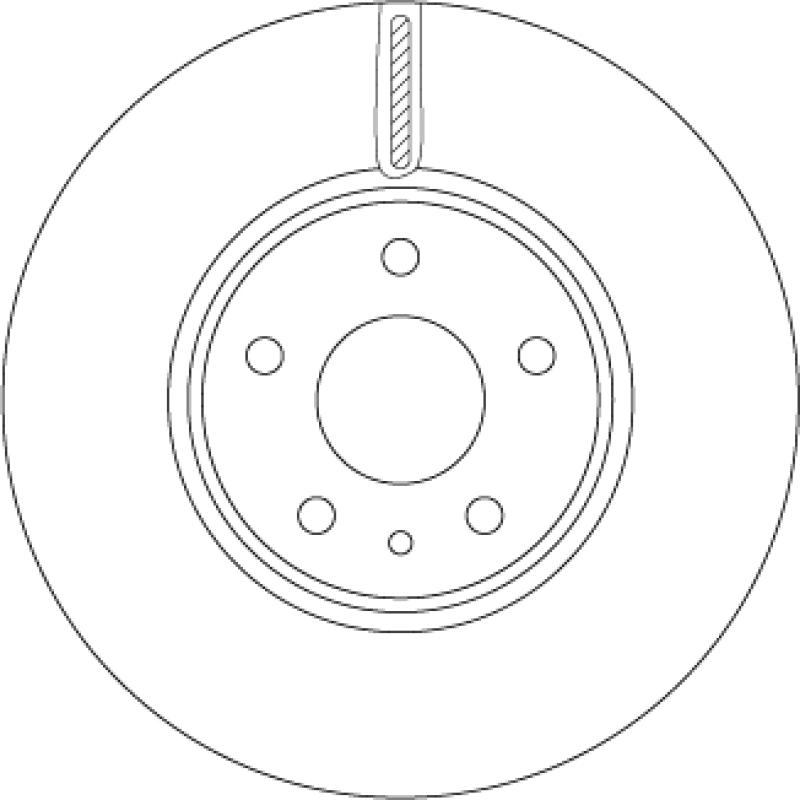 Jeu de 2 disques de frein avant TRW DF6811 - Visuel 2