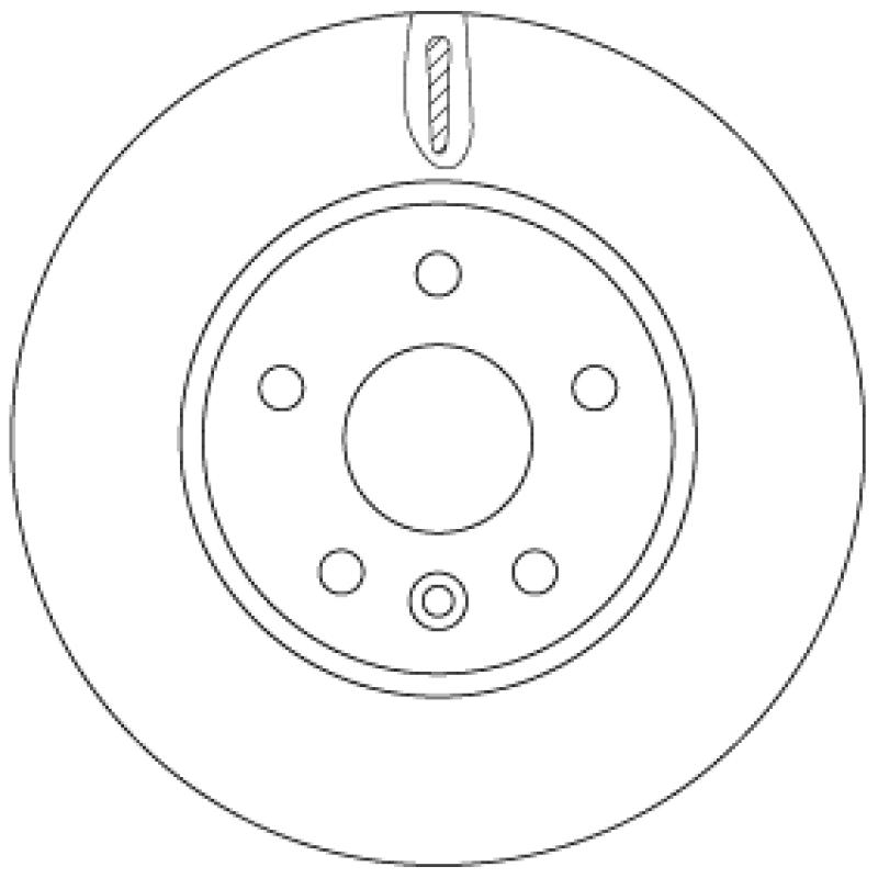Jeu de 2 disques de frein avant TRW DF6819 - Visuel 2