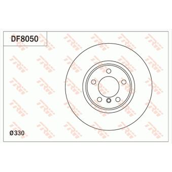 Jeu de 2 disques de frein avant TRW [DF8050]
