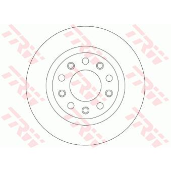 Jeu de 2 disques de frein arrière TRW [DF8070]