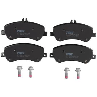 Jeu de 4 plaquettes de frein avant TRW OEM a0074206620