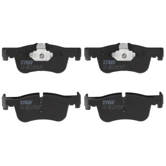 Jeu de 4 plaquettes de frein avant TRW [GDB1935]