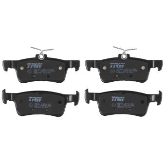 Jeu de 4 plaquettes de frein arrière TRW GDB2055 pour PEUGEOT 308 2.0 GT BlueHDi 180 - 177cv