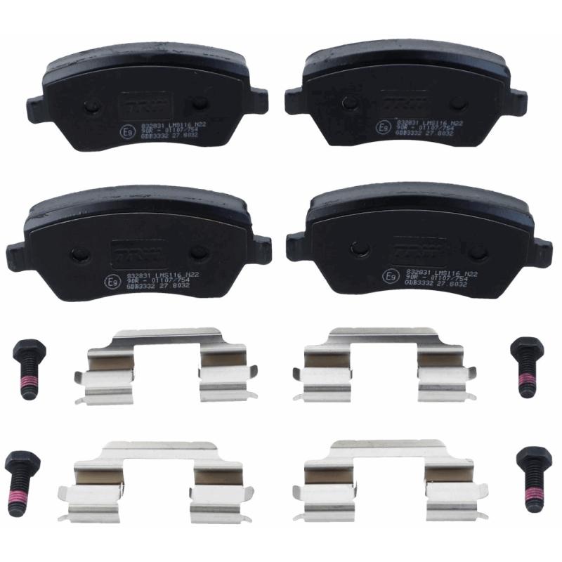 Jeu de 4 plaquettes de frein avant TRW GDB3332 - Visuel 2