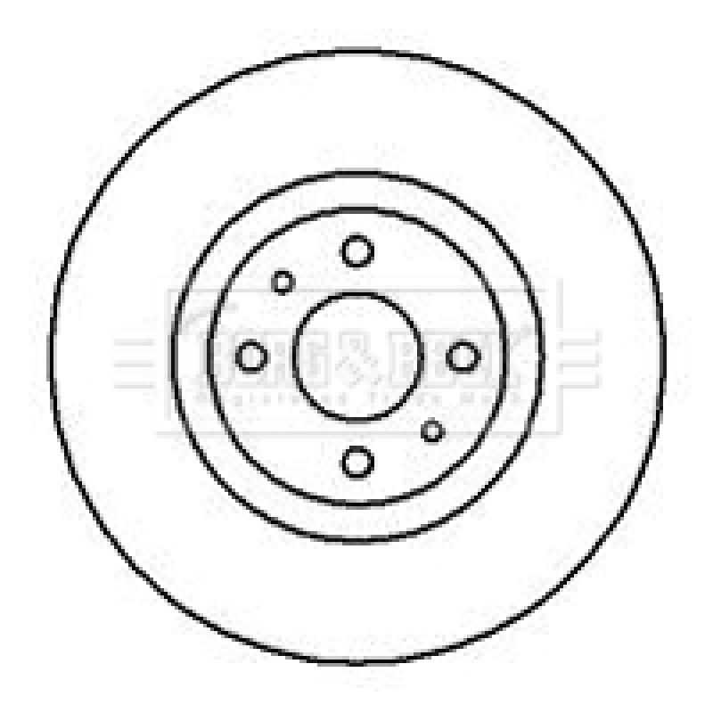 Jeu de 2 disques de frein avant BORG & BECK BBD4056 - Visuel 1