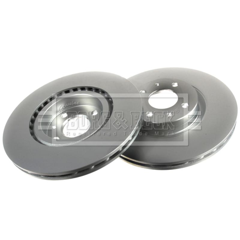 Jeu de 2 disques de frein avant BORG & BECK BBD4056 - Visuel 2
