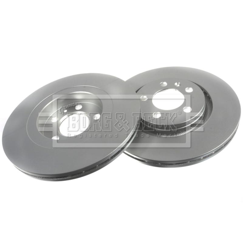 Jeu de 2 disques de frein avant BORG & BECK BBD4069 - Visuel 2