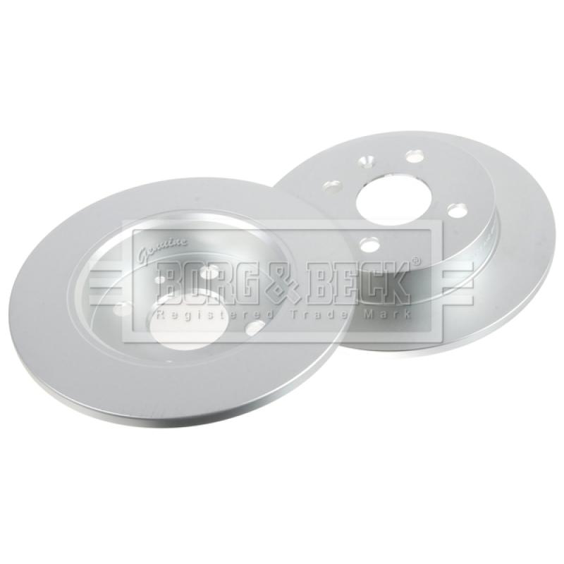 Jeu de 2 disques de frein arrière BORG & BECK BBD4113 - Visuel 2