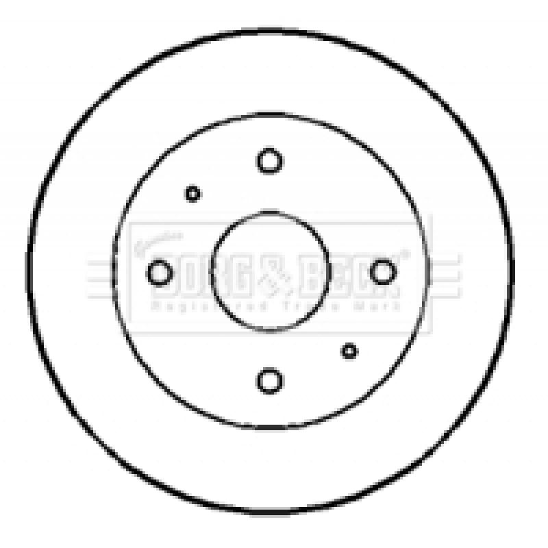 Jeu de 2 disques de frein avant BORG & BECK BBD4145 - Visuel 1