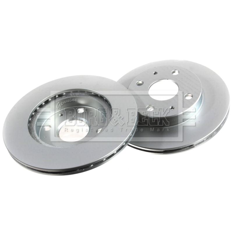 Jeu de 2 disques de frein avant BORG & BECK BBD4145 - Visuel 2