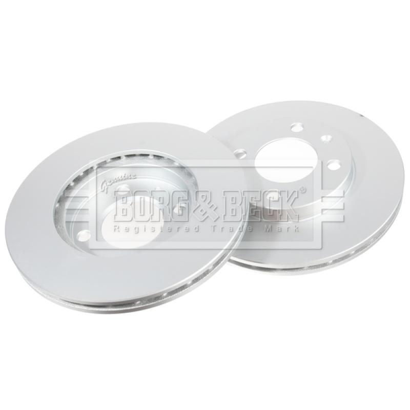 Jeu de 2 disques de frein avant BORG & BECK BBD4168 - Visuel 2