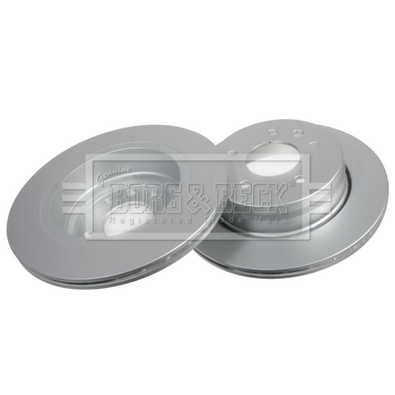 Jeu de 2 disques de frein arrière BORG & BECK BBD4189 - Visuel 2