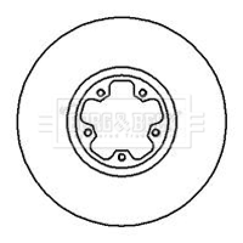 Jeu de 2 disques de frein avant BORG & BECK BBD4221 - Visuel 1