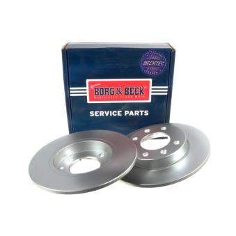 Jeu de 2 disques de frein arrière BORG & BECK OEM 4581000