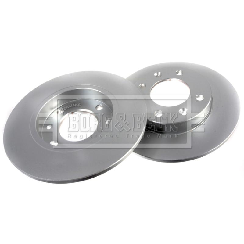 Jeu de 2 disques de frein arrière BORG & BECK BBD4249 - Visuel 2