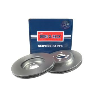 Jeu de 2 disques de frein avant BORG & BECK OEM 34111502891