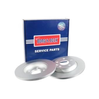 Jeu de 2 disques de frein arrière BORG & BECK OEM 7D0615601A