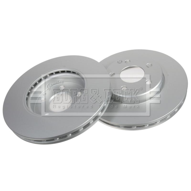 Jeu de 2 disques de frein avant BORG & BECK BBD4352 - Visuel 2