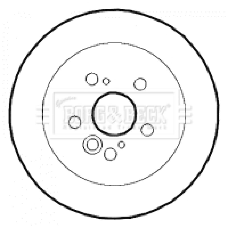Jeu de 2 disques de frein arrière BORG & BECK BBD4363 - Visuel 1