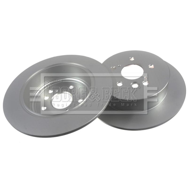 Jeu de 2 disques de frein arrière BORG & BECK BBD4363 - Visuel 2