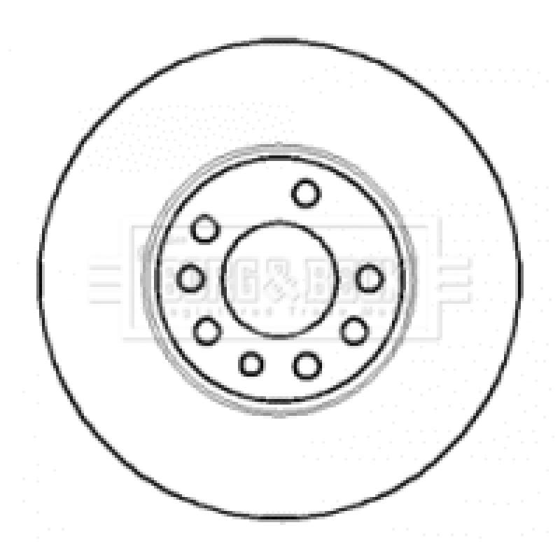 Jeu de 2 disques de frein avant BORG & BECK BBD4365 - Visuel 1