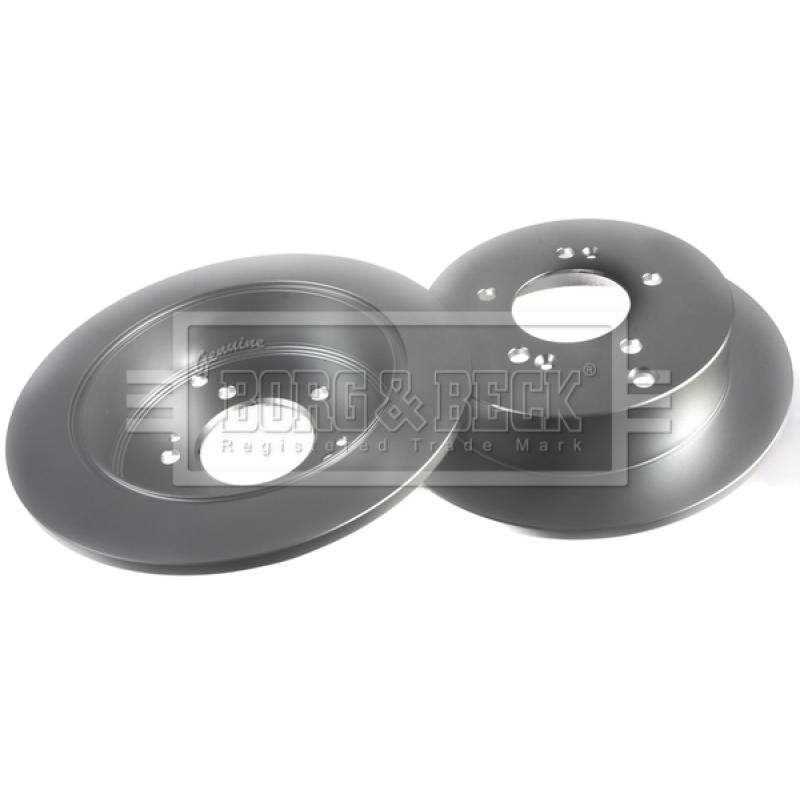 Jeu de 2 disques de frein arrière BORG & BECK BBD4366 - Visuel 2