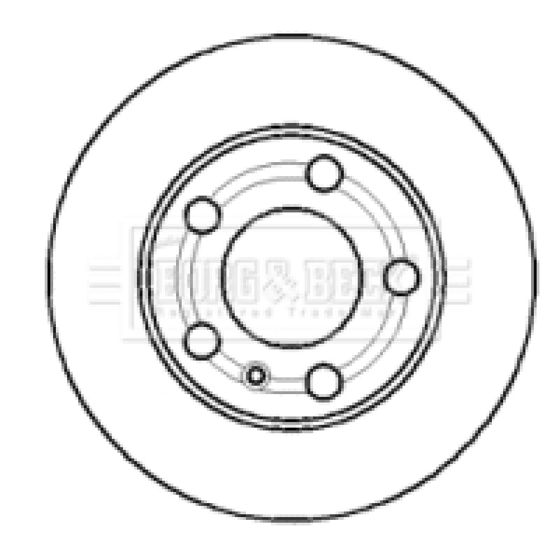 Jeu de 2 disques de frein avant BORG & BECK BBD4369 - Visuel 1