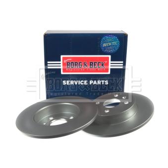 Jeu de 2 disques de frein arrière BORG & BECK OEM 93176548