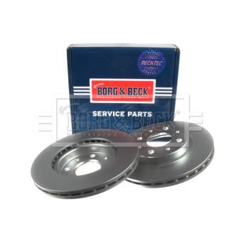 Jeu de 2 disques de frein avant BORG & BECK OEM 0000071772815