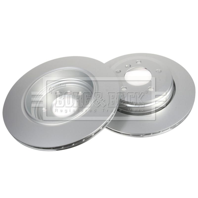Jeu de 2 disques de frein arrière BORG & BECK BBD4408 - Visuel 2