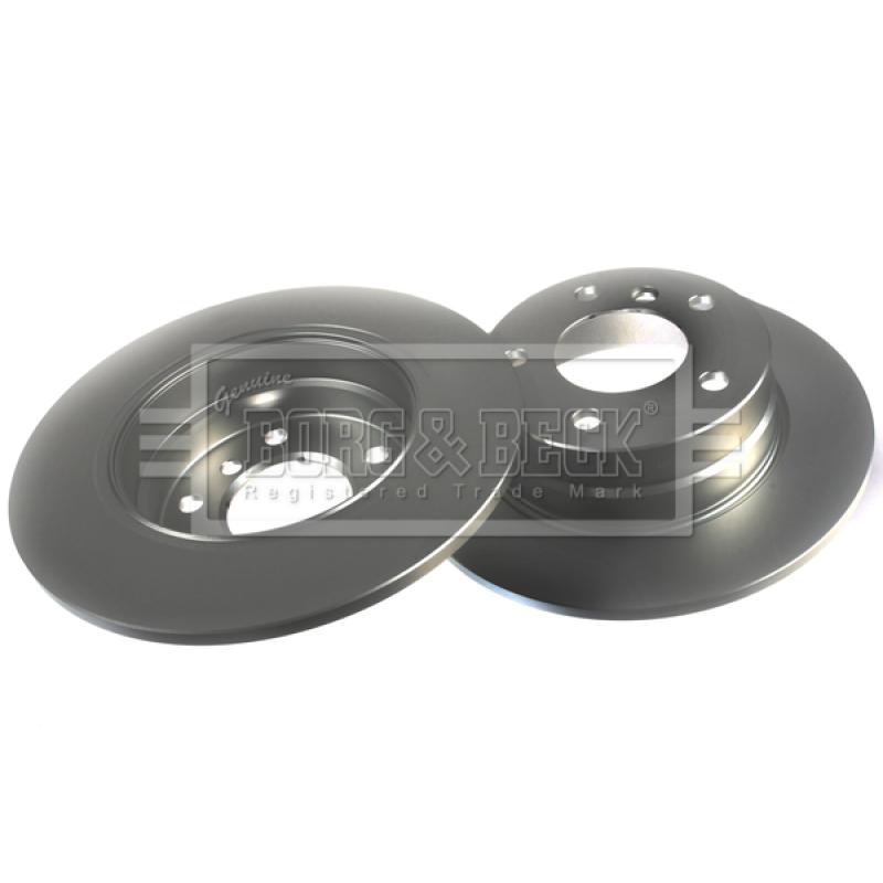 Jeu de 2 disques de frein arrière BORG & BECK BBD4465 - Visuel 2