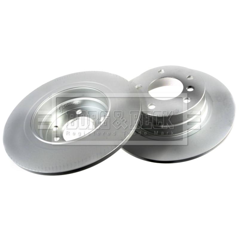 Jeu de 2 disques de frein arrière BORG & BECK BBD4466 - Visuel 2