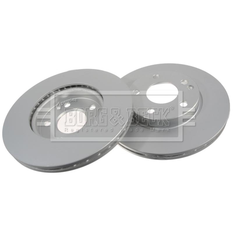Jeu de 2 disques de frein avant BORG & BECK BBD4485 - Visuel 2