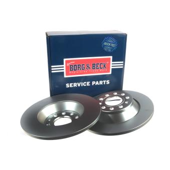 Jeu de 2 disques de frein arrière BORG & BECK OEM 4F0615601E