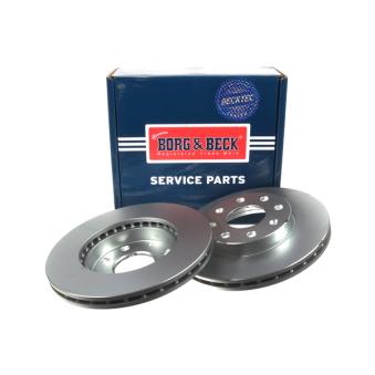 Jeu de 2 disques de frein avant BORG & BECK OEM 96471274