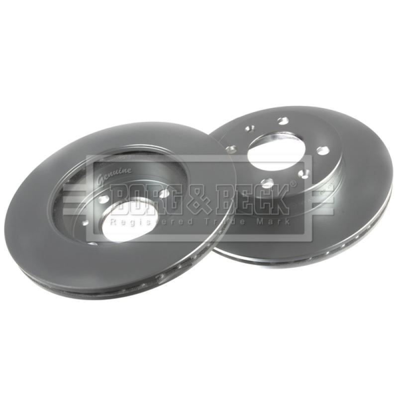 Jeu de 2 disques de frein avant BORG & BECK BBD4528 - Visuel 2