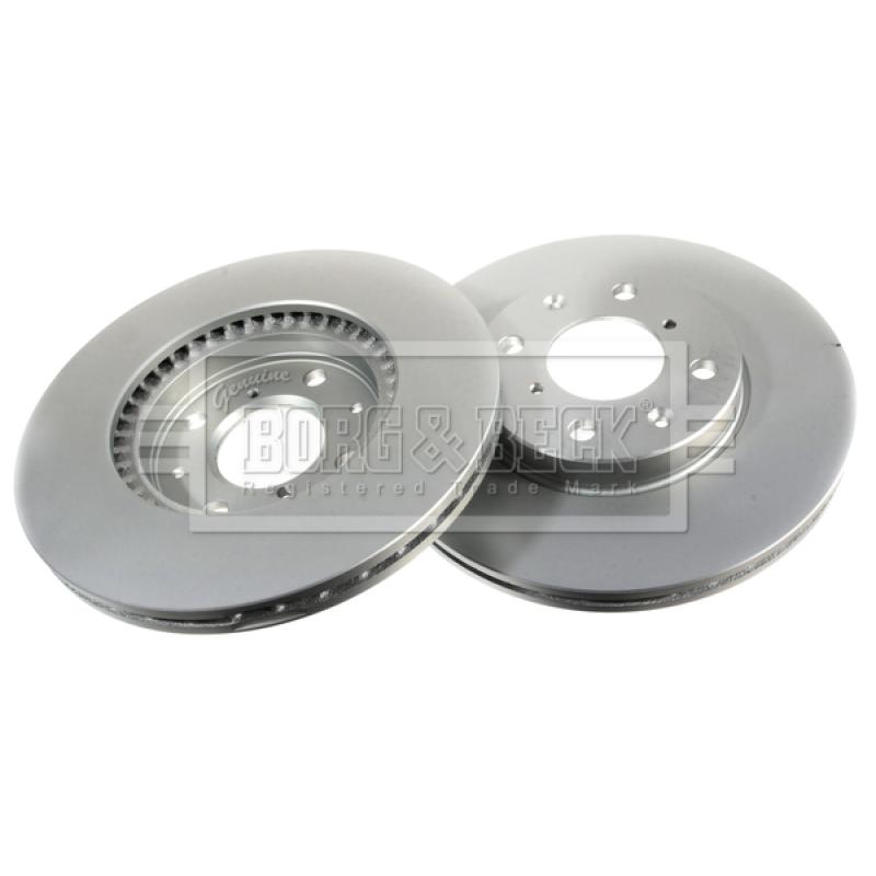 Jeu de 2 disques de frein avant BORG & BECK BBD4537 - Visuel 2