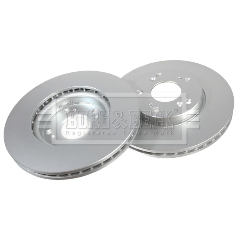 Jeu de 2 disques de frein avant BORG & BECK BBD4538 - Visuel 2