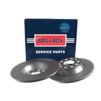 Jeu de 2 disques de frein arrière BORG & BECK OEM 1K0615601AD