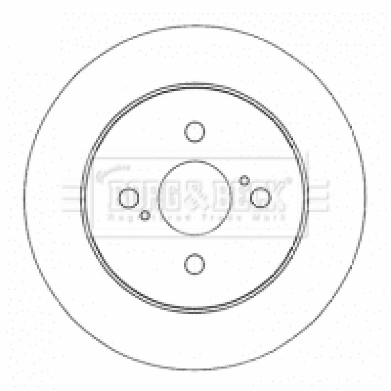Jeu de 2 disques de frein arrière BORG & BECK BBD4561 - Visuel 1