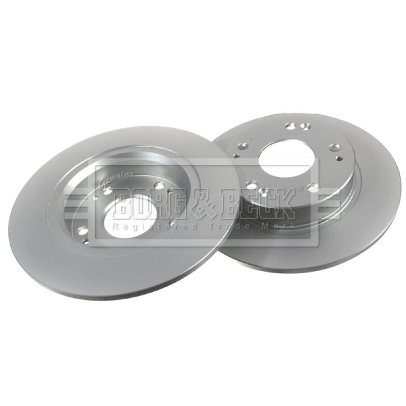 Jeu de 2 disques de frein arrière BORG & BECK BBD4598 - Visuel 2