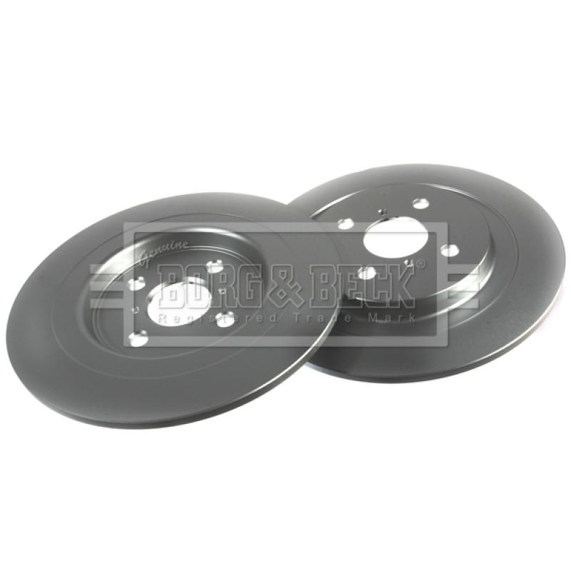 Jeu de 2 disques de frein arrière BORG & BECK BBD4601 - Visuel 2