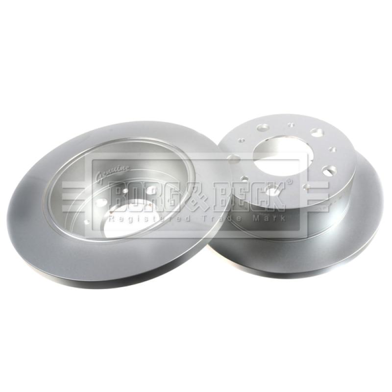 Jeu de 2 disques de frein arrière BORG & BECK BBD4668 - Visuel 2