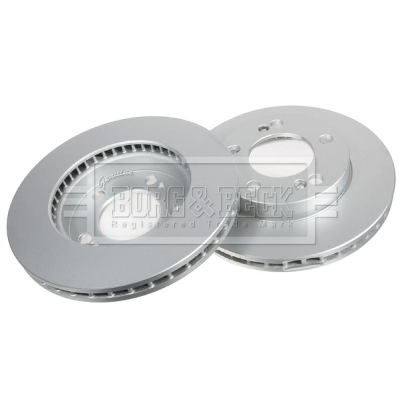 Jeu de 2 disques de frein avant BORG & BECK BBD4681 - Visuel 2