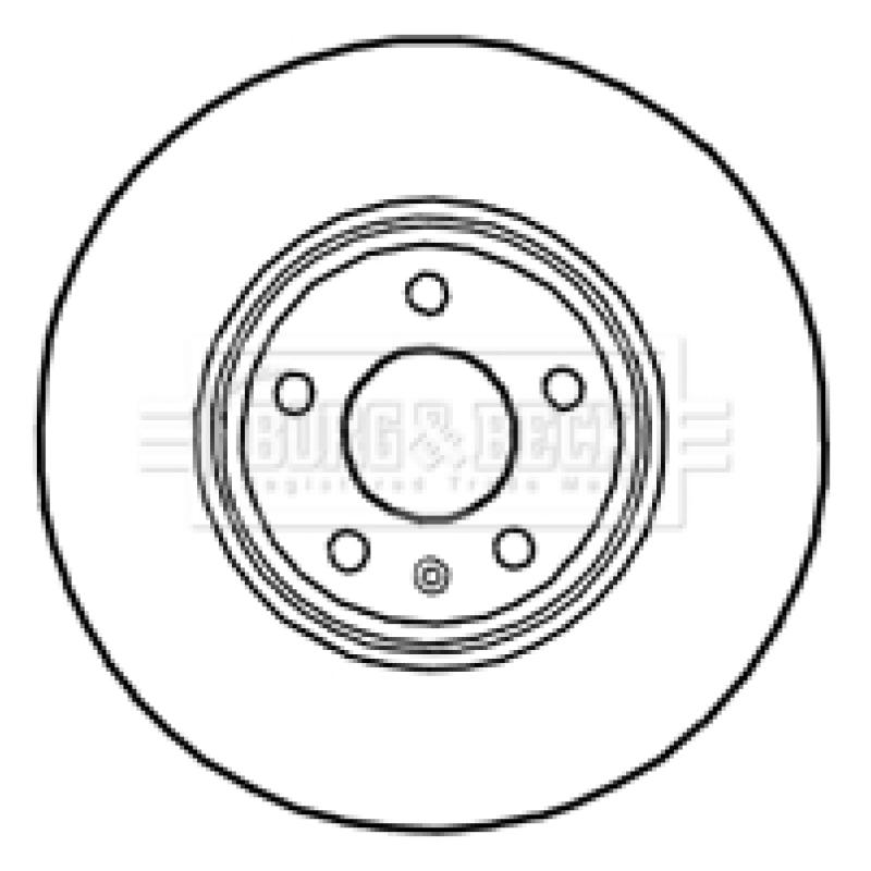 Jeu de 2 disques de frein avant BORG & BECK BBD4689 - Visuel 2